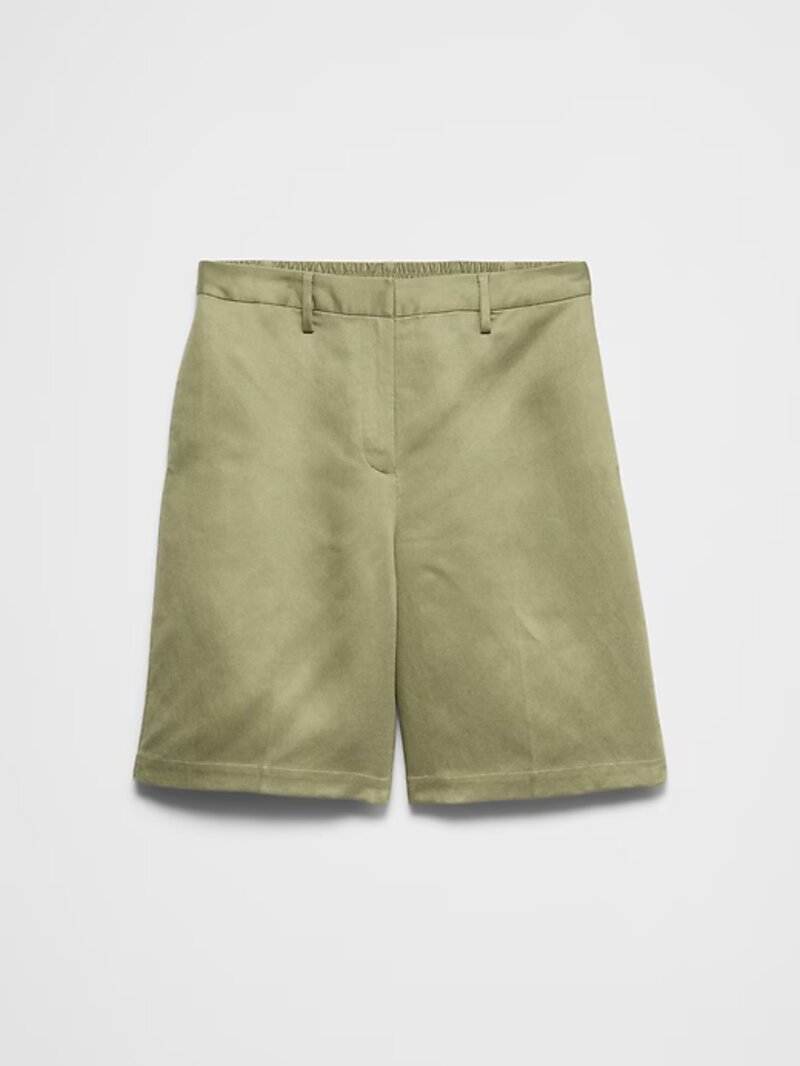Linen-Tencel High-Rise Short Ipa006