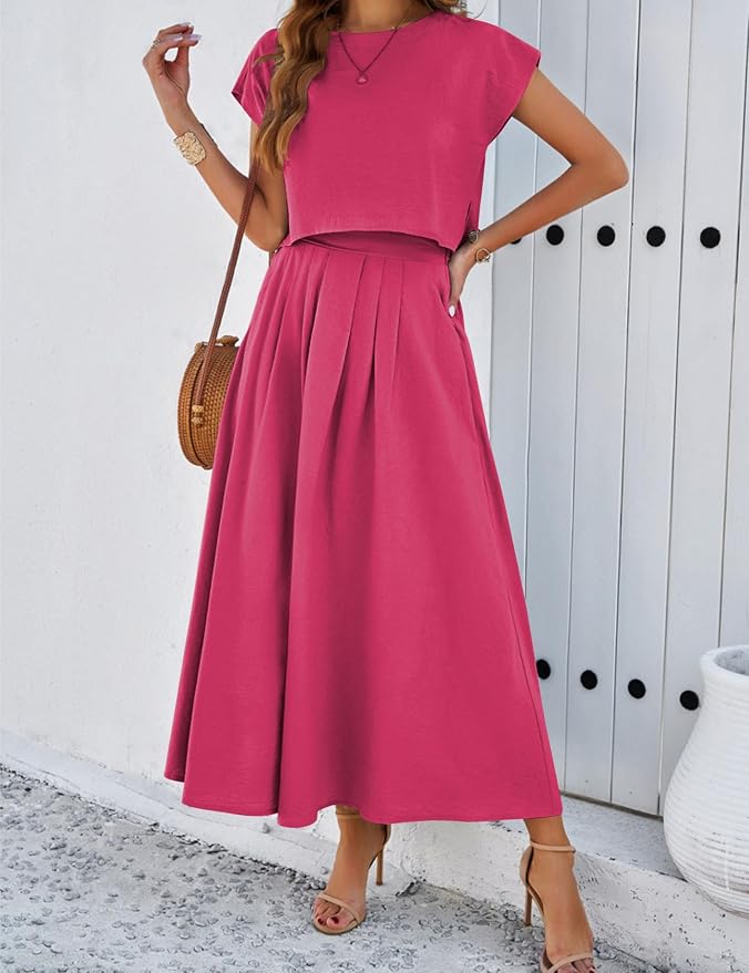 Rose Red Outfits Skirt Set IP55 - Image 2