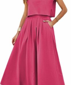 Rose Red Outfits Skirt Set IP55