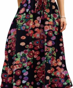 Summer Floral Daisy Maxi Skirt IP52