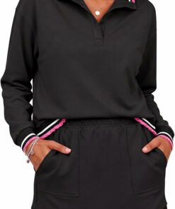 Black Mini Skirts Sweatsuits IP85