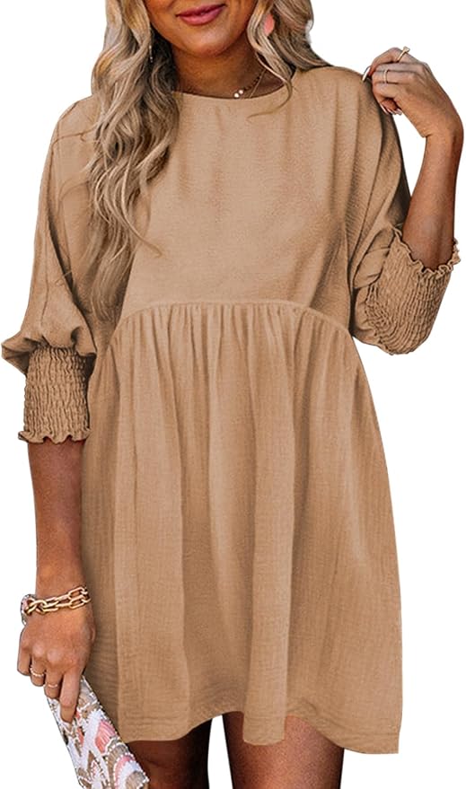 Casual Babydoll Mini Dress IP100