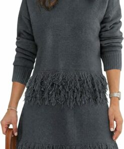 Casual Fringe Knit Sweater Set IP79