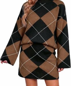 Casual Loose Fall Sweater Skirt Set IP70