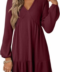 Red A Line Swing Mini Dress IP109