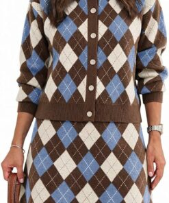 Winter 2 Piece Sweater Skirt Set IP66